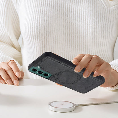 For Samsung Galaxy S22 5G LC.IMEEKE Magsafe Phone Case(Black)