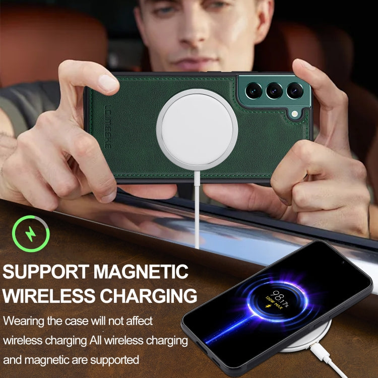 For Samsung Galaxy S22+ 5G LC.IMEEKE Magsafe Phone Case(Green)