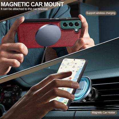 Pour Samsung Galaxy S21+ 5G Coque de Téléphone LC.IMEEKE Magsafe (Rouge)