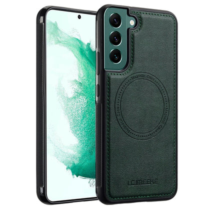 Pour Samsung Galaxy S21+ 5G Coque de téléphone LC.IMEEKE Magsafe (Vert)