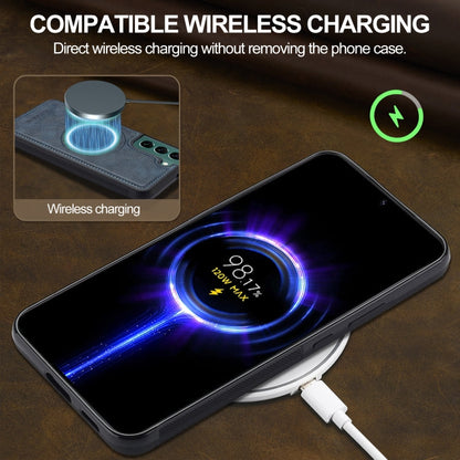 Pour la coque de téléphone Samsung Galaxy S21 FE 5G LC.IMEEKE Magsafe (bleue)