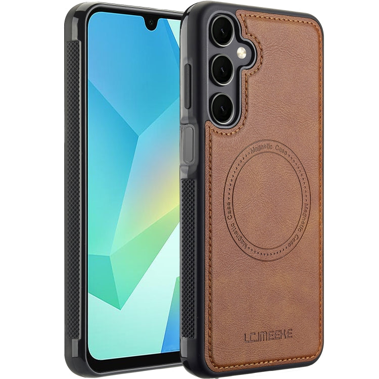 For Samsung Galaxy A15 4G / 5G LC.IMEEKE Magsafe Phone Case(Brown)