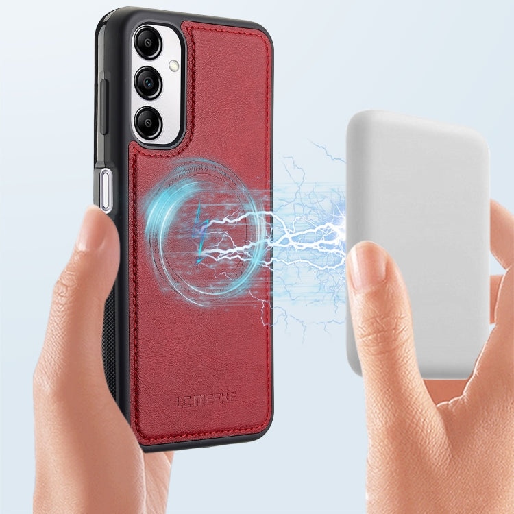 For Samsung Galaxy A34 5G LC.IMEEKE Magsafe Phone Case(Red)