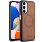For Samsung Galaxy A34 5G LC.IMEEKE Magsafe Phone Case(Brown)