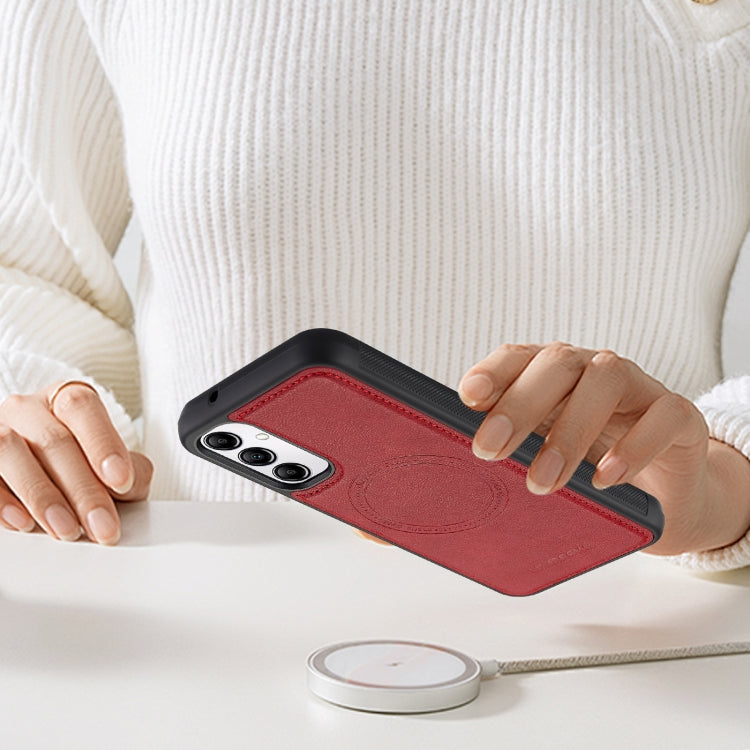 For Samsung Galaxy A54 5G LC.IMEEKE Magsafe Phone Case(Red)