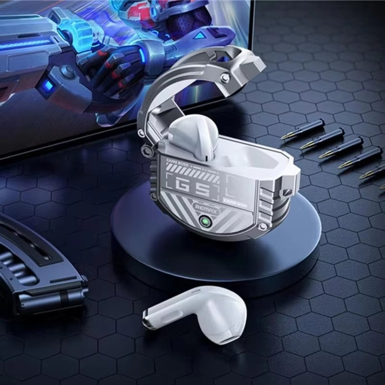 REMAX Gamebuds G5 Thunder Zinc Alloy Noise Reduction Wireless Bluetooth Music Earphones(Silver)