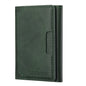 LC.IMEEKE 5-Cards MagSafe RFID Leather Card Bag(Green)