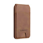 LC.IMEEKE 3-Cards MagSafe RFID Leather Card Bag(Brown)