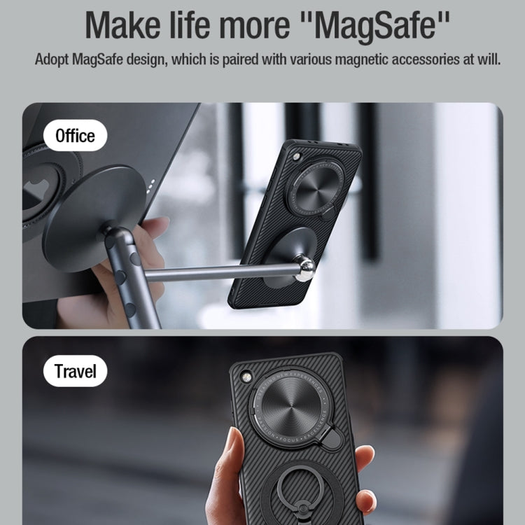 For OPPO Find X8 NILLKIN CamShield Prop MagSafe Magnetic PC Phone Case(Black)