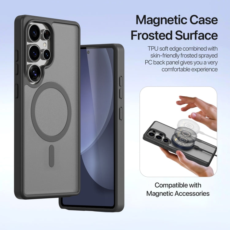 For Samsung Galaxy S25 Ultra 5G DUX DUCIS Lawa Series 2 in 1 Wallet Zipper Detachable MagSafe Phone Case with Lanyard(Black)