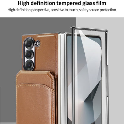 For Samsung Galaxy Z Fold6 VIETAO Integrated MagSafe RFID Detachable Card Bag PU Phone Case(Green)