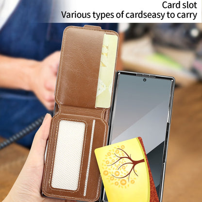 For Samsung Galaxy Z Fold6 VIETAO Integrated MagSafe RFID Detachable Card Bag PU Phone Case(Green)