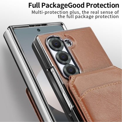 For Samsung Galaxy Z Fold5 VIETAO Integrated MagSafe RFID Detachable Card Bag PU Phone Case(Green)