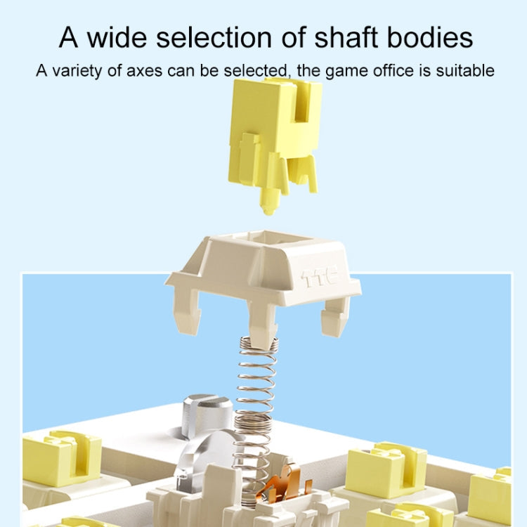 AULA F75 80 Keys Wired/2.4G/Bluetooth Three Model Customized RGB Mechanical Keyboard(Gradient Grey)