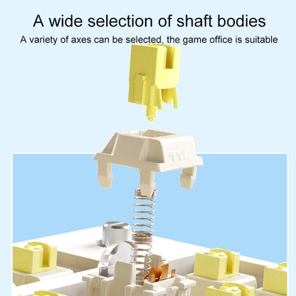 AULA F75 80 Keys Wired/2.4G/Bluetooth Three Model Customized RGB Mechanical Keyboard(Glacier Blue)