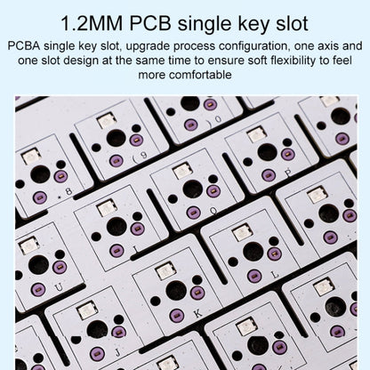 AULA F75 80 Keys Wired/2.4G/Bluetooth Three Model Customized RGB Mechanical Keyboard(Thunder Black)