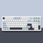 AULA F99 99 Keys Wired/2.4G/Bluetooth Three Model Customized RGB Mechanical Keyboard(Smoky Blue Sea Fog)