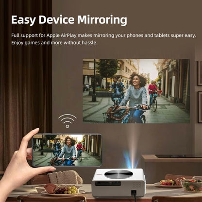 AUN AKEY7 MAX 1920x1080P HD Android LCD Projector EU Plug(White)