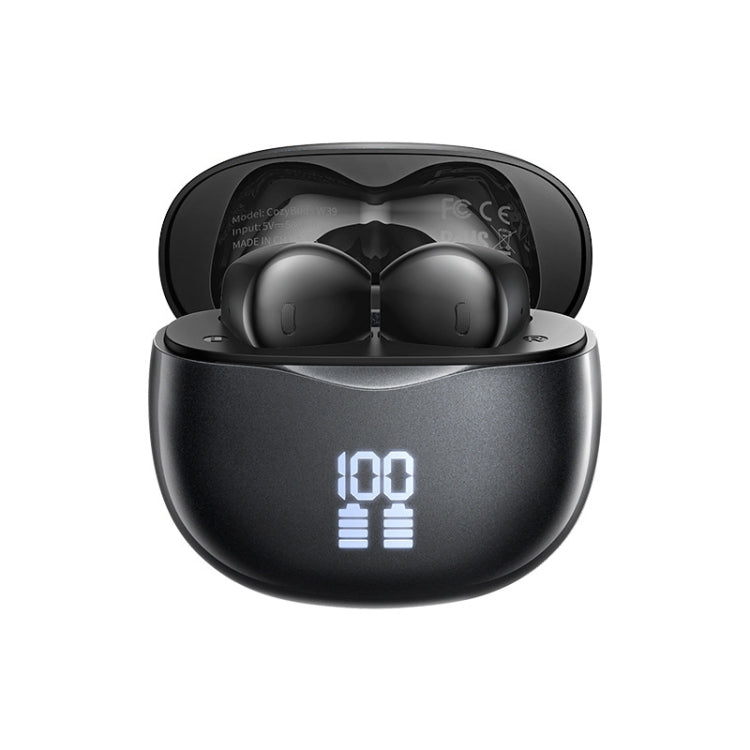 REMAX W39 Stereo Digital Display Wireless Bluetooth Earphone(Starry Blue)
