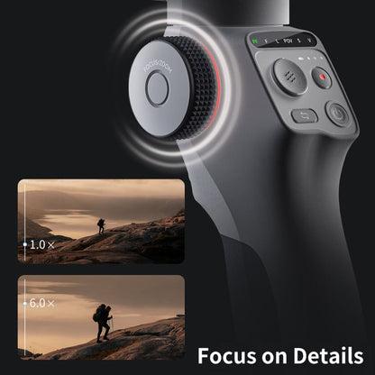 FUNSNAP Capture 5 Professional 3-Axis Handheld Gimbal Phone Live Stabilizer, Combo Version(Grey)