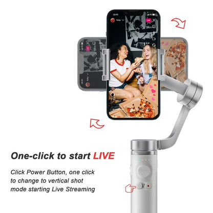FUNSNAP Capture π Aluminum Alloy Arm 3-Axis Handheld Phone Gimbal, Basic Version(Grey)