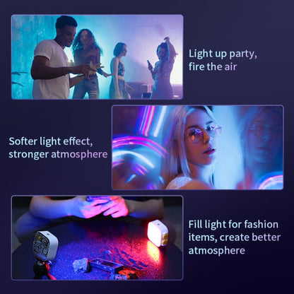 FUNSNAP Pocket Full Color RGB Video Shot Fill Light(White)