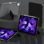 For iPad Air 11 2026 / 2025 / 2024 mutural Y-Shape Deformation Leather Tablet Case(Black)