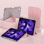 Pour iPad Air 11 2026 / 2025 / 2024 Étui pour tablette en cuir avec déformation en Y Mutural (Rose)