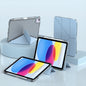 For iPad 2025 / 2022 mutural Y-Shape Deformation Leather Tablet Case(Ice Blue)