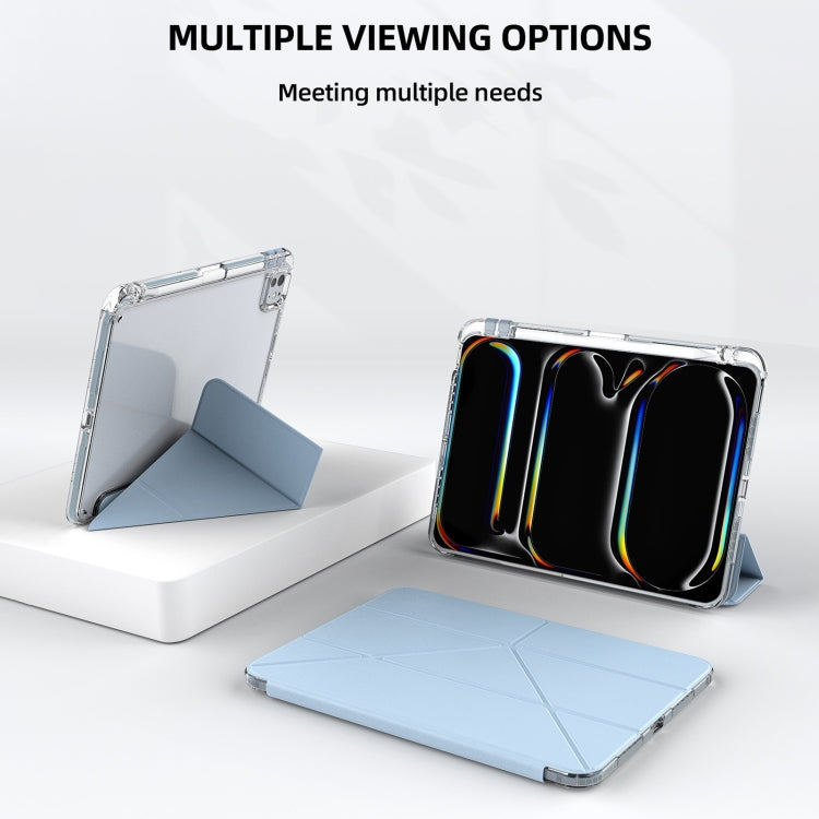 For iPad Pro 13 2025 / 2024 mutural Y-Shape Deformation Leather Tablet Case(Black)