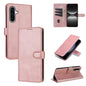 For Samsung Galaxy A36 AZNS Skin Feel Calf Texture Flip Leather Phone Case(Rose Gold)