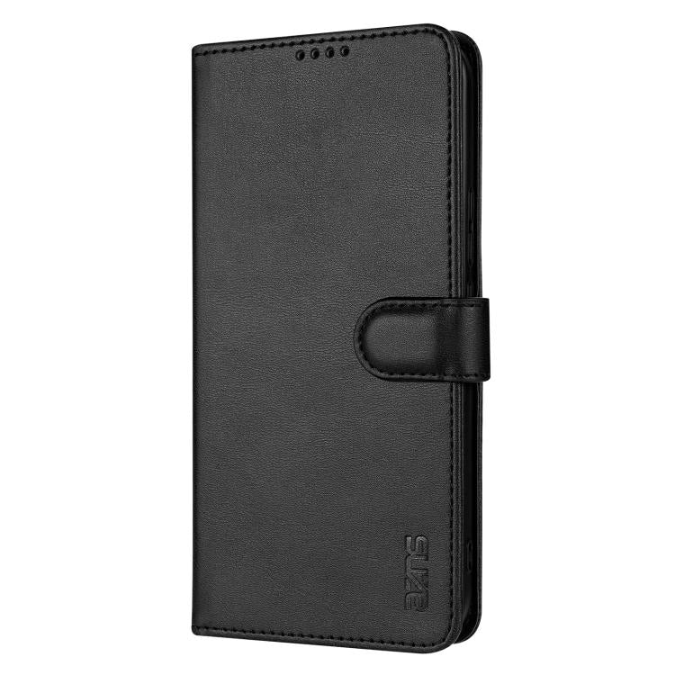 For Samsung Galaxy A56 5G AZNS Skin Feel Calf Texture Flip Leather Phone Case(Black)