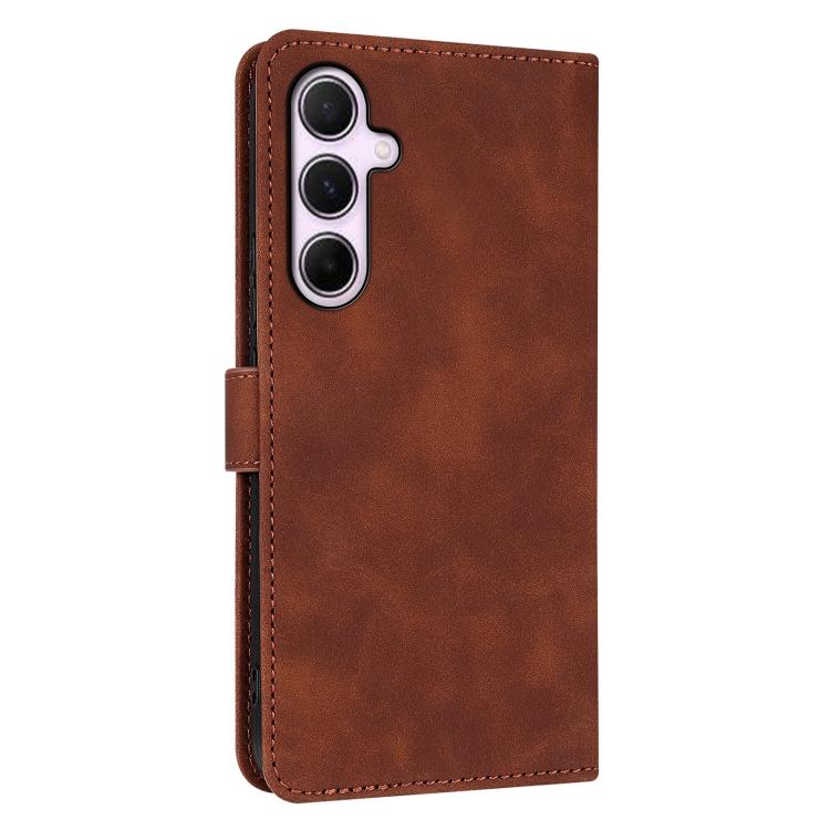 For Samsung Galaxy A56 5G AZNS Skin Feel Calf Texture Flip Leather Phone Case(Brown)