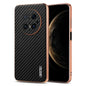 For Huawei Mate 70 Pro / 70 Pro+ AZNS Electroplated Edge Carbon Fiber Texture Phone Case(Black)