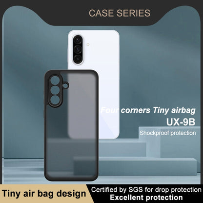 For Samsung Galaxy A36 5G imak UX-9B Series Four Corners Tiny Airbag Shockproof Phone Case(Black)