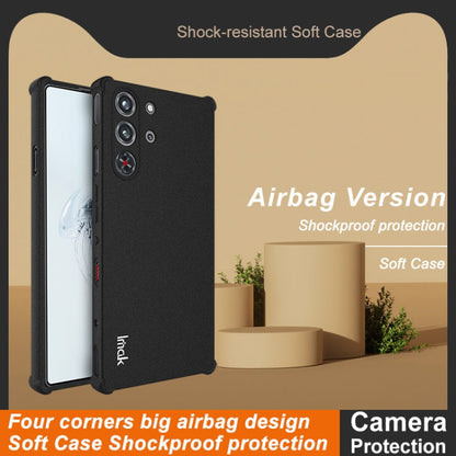 Pour ZTE nubia Red Magic 10 Pro Coque de téléphone antichoc en TPU avec coussin d'air Imak (noir mat)