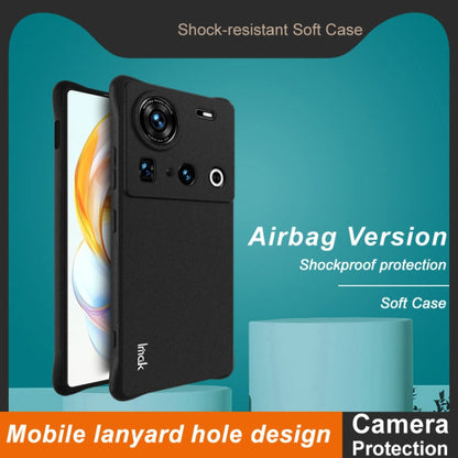 For ZTE nubia Z70 Ultra 5G imak Shockproof Airbag TPU Phone Case(Matte Black)