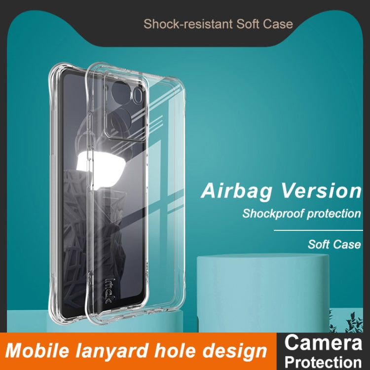 Pour HMD Fusion 5G Étui de téléphone en TPU antichoc imak Airbag (transparent)
