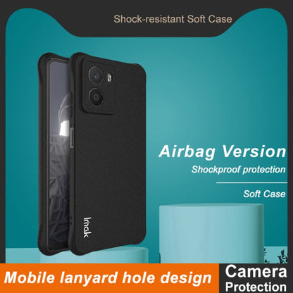 Pour HMD Fusion 5G imak Coque de téléphone en TPU antichoc Airbag (Noir mat)