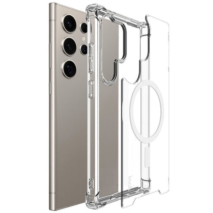 For Samsung Galaxy S24 Ultra 5G IMAK Space Shield PC + TPU Airbag Shockproof MagSafe Phone Case(Transparent)