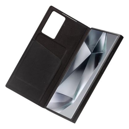 For Samsung Galaxy S24 Ultra 5G QIALINO Magnetic Genuine Leather Phone Case(Black)
