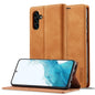 For Samsung Galaxy A16 5G LC.IMEEKE Strong Magnetism Microfiber Leather Phone Case(Brown)