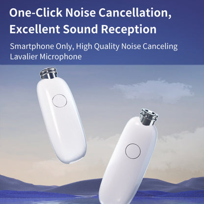 FUNSNAP M2 1 TX + 2 RX Digital Noise Reduction Wireless Microphone Mic Tok, Version:Type-C(White)