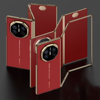 For Huawei Mate XT Ultimate Design GKK Phantom Leather MagSafe Frame Phone Case(Red)