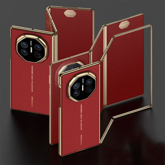For Huawei Mate XT Ultimate Design GKK Phantom Leather MagSafe Frame Phone Case(Red)
