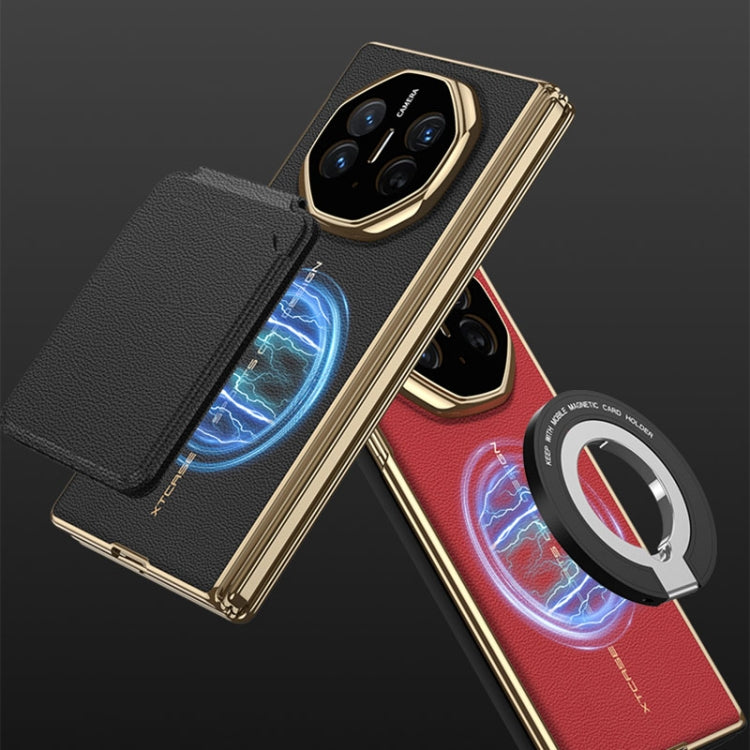 For Huawei Mate XT Ultimate Design GKK Phantom Leather MagSafe Frame Phone Case(Red)