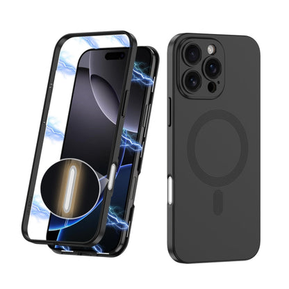 For iPhone 16 Pro Max GKK MagSafe Full Coverage Phone Case(Black)