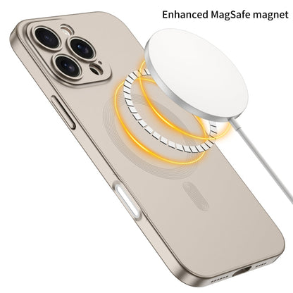 Pour iPhone 16 Pro Max Coque de Téléphone GKK MagSafe Couverture Complète (Gris Titane)
