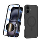 For iPhone 16 Plus GKK MagSafe Full Coverage Phone Case(Black)
