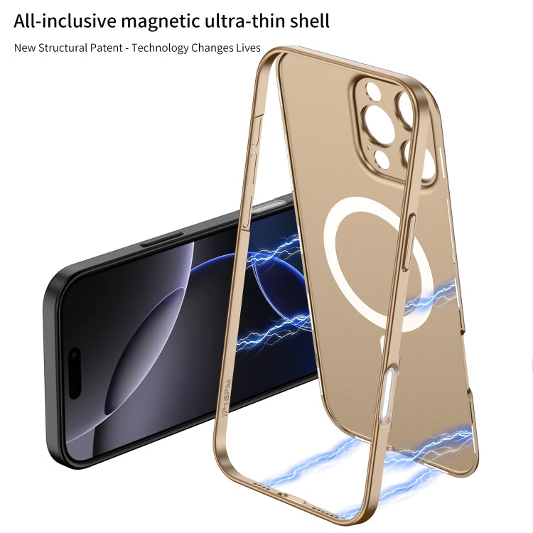 For iPhone 16 Plus GKK MagSafe Full Coverage Phone Case(Mountain Gray)